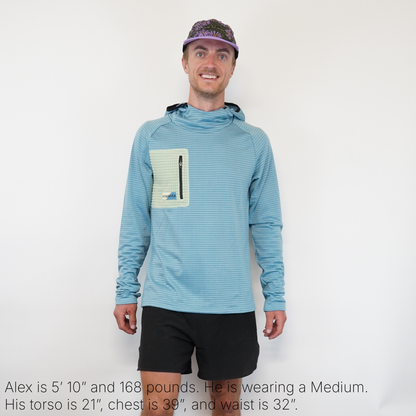 Men's Grid-Fleece Hoodie