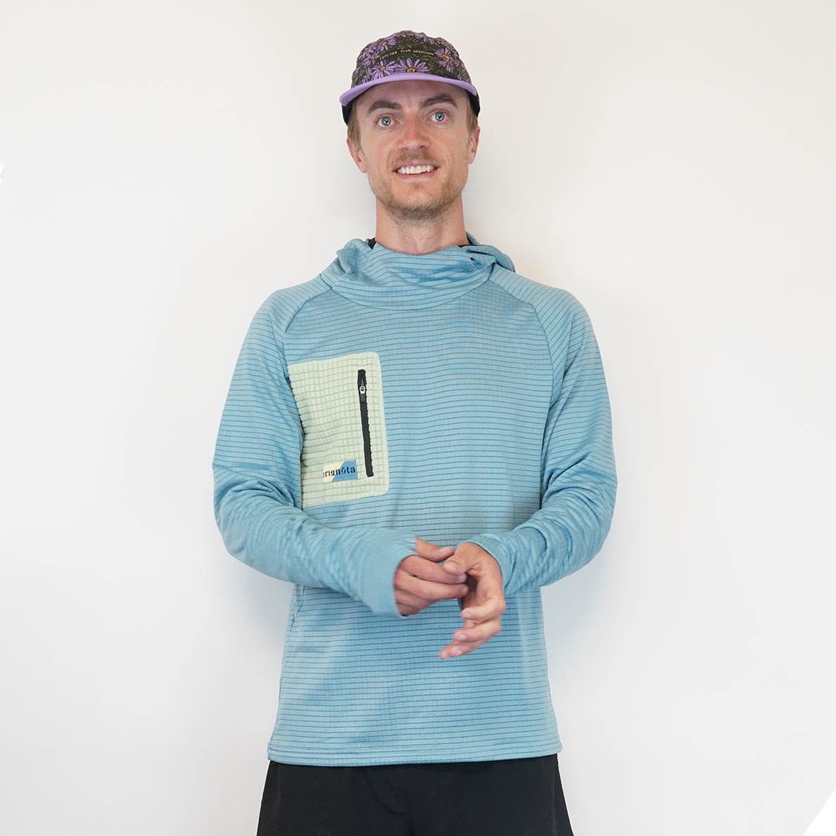 Men's Grid-Fleece Hoodie